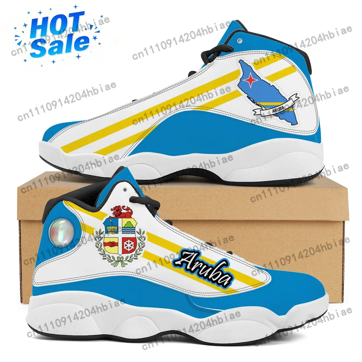 Women Shoes Tennis - ARUBA フラッグプリントカスタムクールメンズレディースバスケットボールスニーカーカスタム POD テニスシューズ男性ティーン向け高品質スニーカー