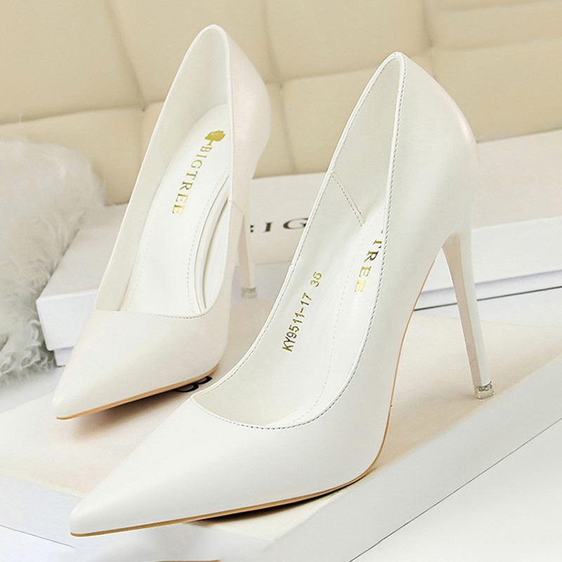 Women Shoes Zara - BIGTREE 靴女性パンプスファッションハイヒールの靴黒ピンク白の靴女性の結婚式の靴女性スティレット女性ヒール 2026