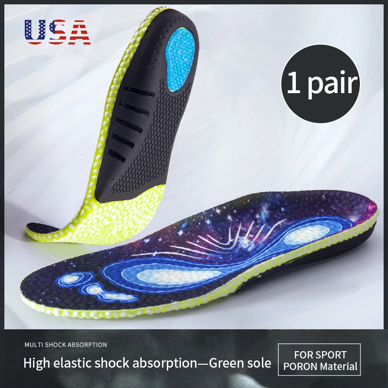 Women'S Shoes With Arch Support - 1 ペアスポーツインソール男性女性用アーチサポート通気性衝撃吸収靴パッド屋外ランニングスニーカーソールインソール