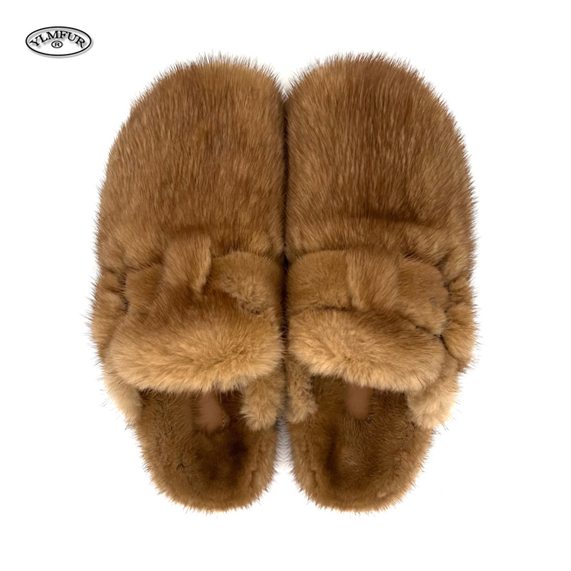 Women'S Shoes With Arch Support - 冬の女性のスリッパ Comwarm ファッションミンクファーミュール下駄毛皮のようなスリッパ女性の靴アーチサポート付き屋外スライドシューズ