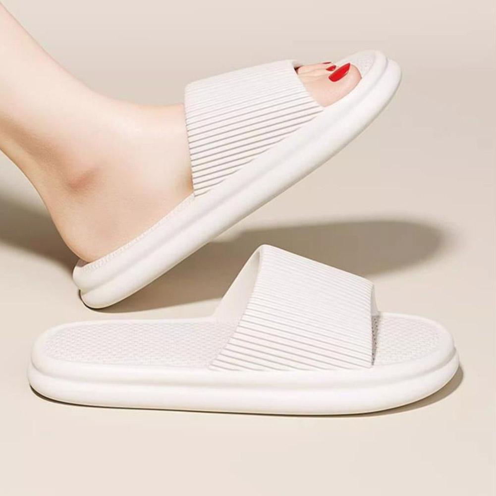 Women'S Shoes For Flat Feet - 女性用サマーコンサイスEVAスリッパ、男性用ソフトホームスライド、カップル用バスルーム滑り止めサンダル、大人用快適アウトドアビーチシューズ