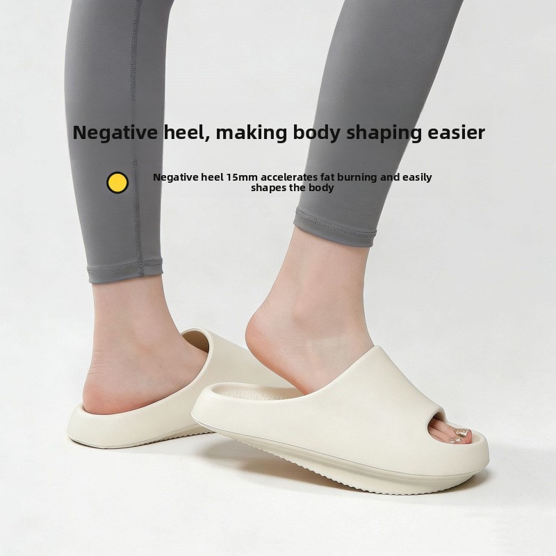 Women'S Shoes With Arch Support - 女性用ネガティブヒールシューズ、骨盤矯正用アーチサポートスリッパ、家庭用滑り止め付きハイフロント＆ローバックシューズ