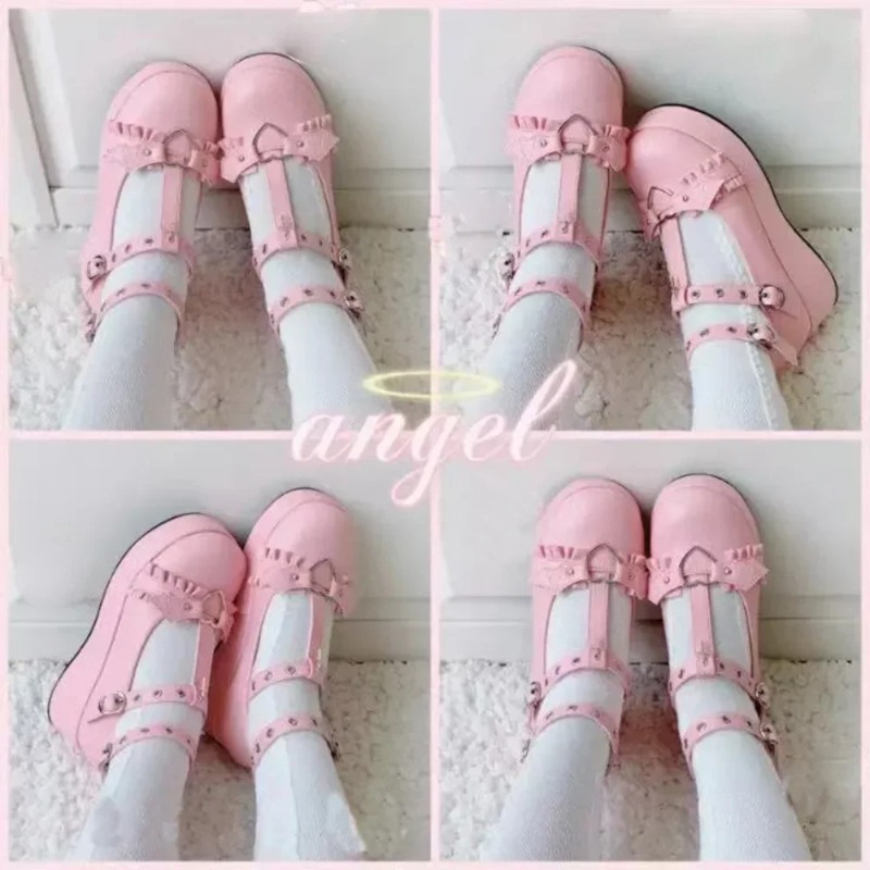 新しいスイートハートバックルウェッジメアリージェーンズ女性ピ - Slingback Pumps Women のレビューと価格