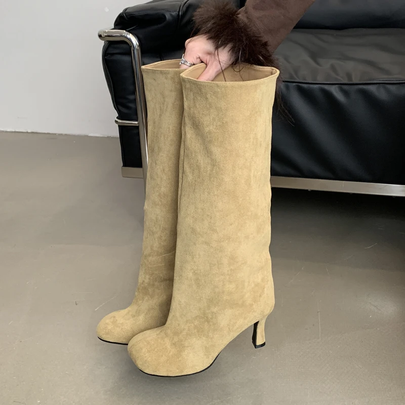 Eilyken 冬のストリートスタイルラウンドトゥニーハイ女 - Women Shoes Zara のレビューと価格