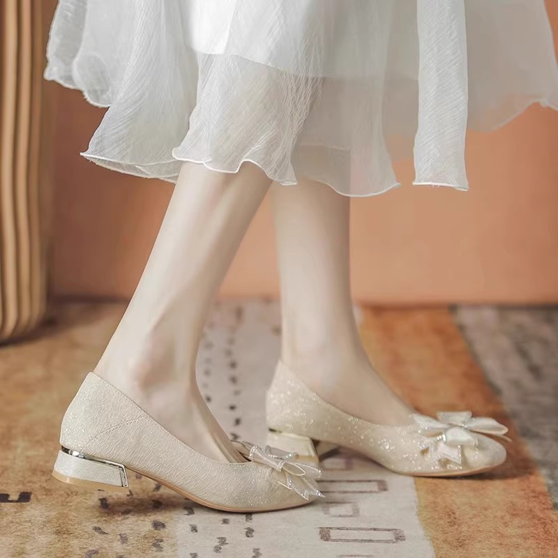 2025年レディース秋新作イブニングシューズ、ソフトソール、 - Slingback Pumps Women のレビューと価格
