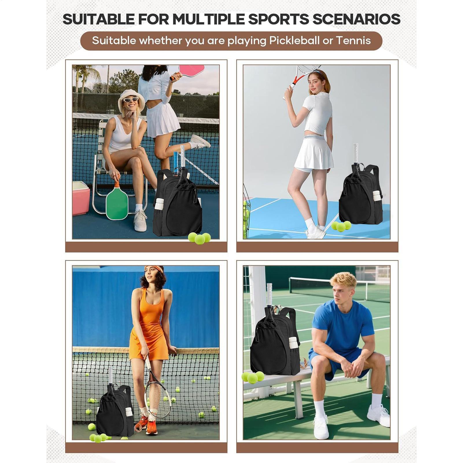 女性用ピックルボールバックパック、ラケット2本収納可能、シュ - Women Shoes Tennis のレビューと価格