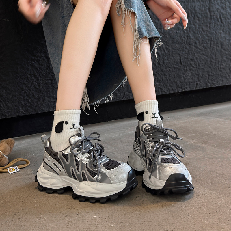 メッシュチャンキースニーカー女性通気性プラットフォームシュー - Women Shoes Tennis のレビューと価格