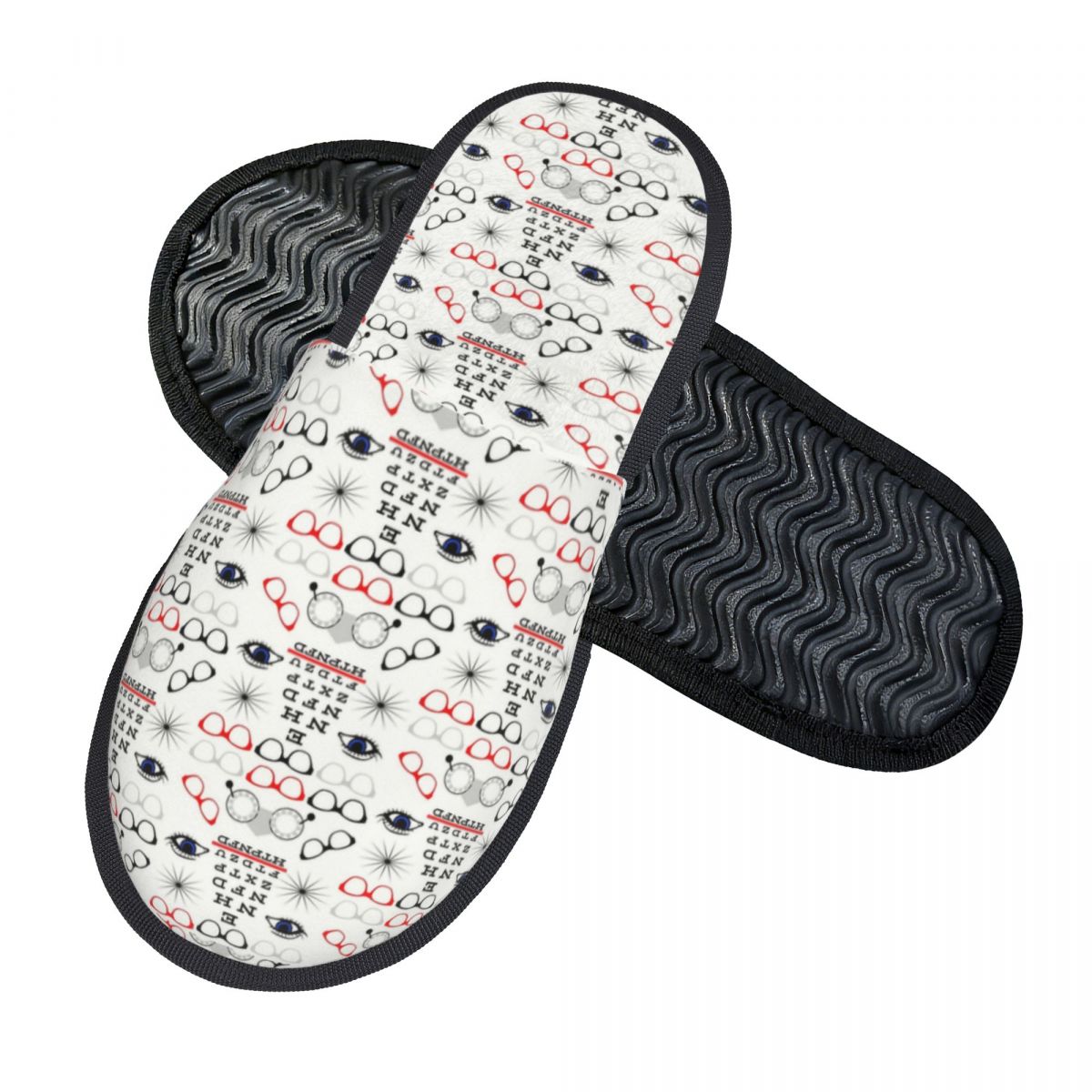 カスタム面白い眼鏡士/検眼医ゲスト用スリッパ、スパ女性用視力 - Shoes Women Chart のレビューと価格