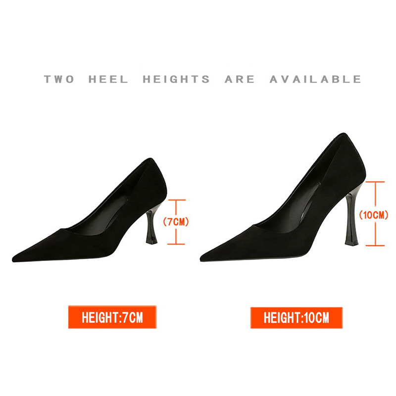 BIGTREE 靴スエード黒人女性パンプスワイングラスとハイ - Women Shoes Zara のレビューと価格
