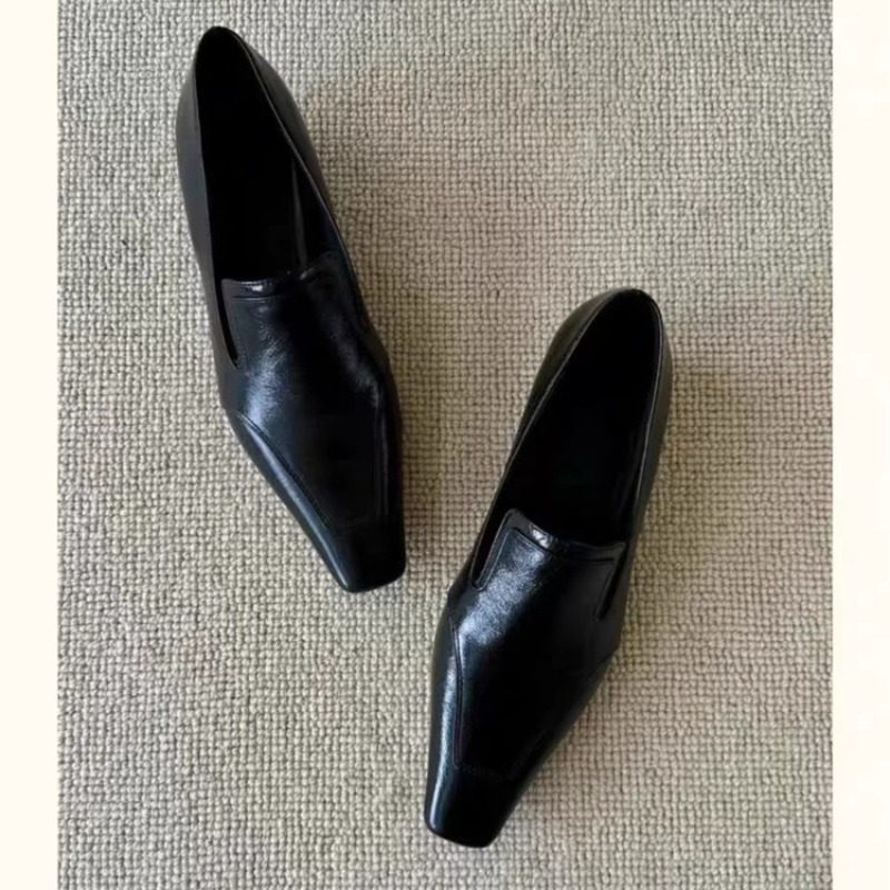 レトロスクエアトゥディープマウススリッポンローヒールレディー - Slingback Pumps Women のレビューと価格