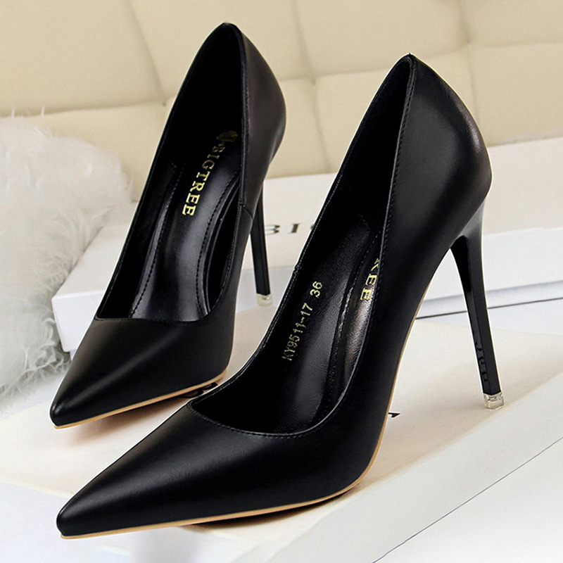 BIGTREE 靴女性パンプスファッションハイヒールの靴黒ピ - Women Shoes Zara のレビューと価格