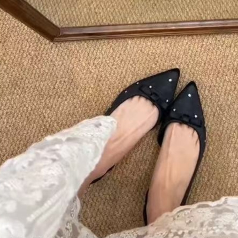 インナーヒールアップレトロサイドオープン浅口シングルシューズ - Slingback Pumps Women のレビューと価格
