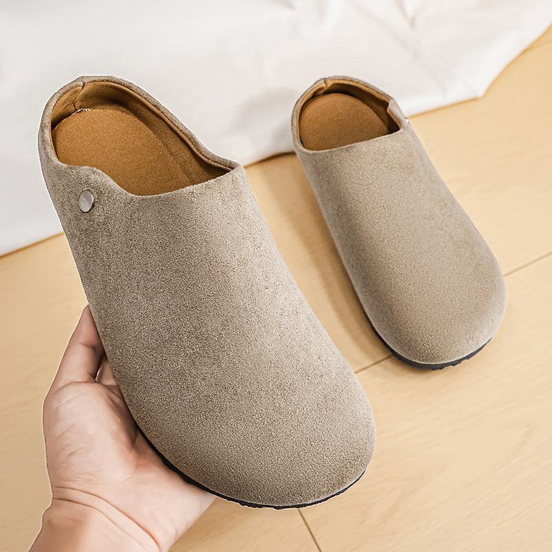 メンズスエードレザースリッパミュール、レディースコンフォート - Women'S Shoes With Arch Support のレビューと価格
