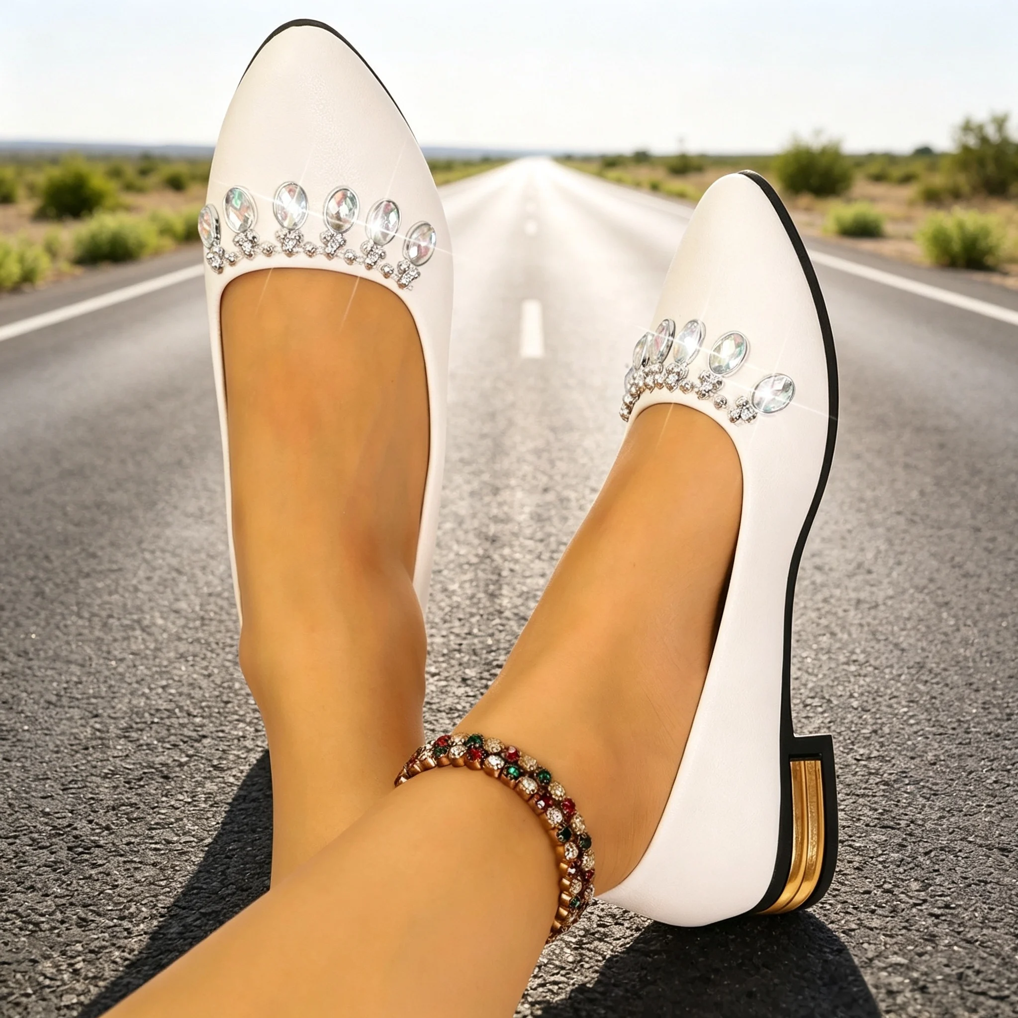 レディースフラットシューズ ポインテッドトゥ バレエシューズ - Women'S Shoes For Flat Feet のレビューと価格