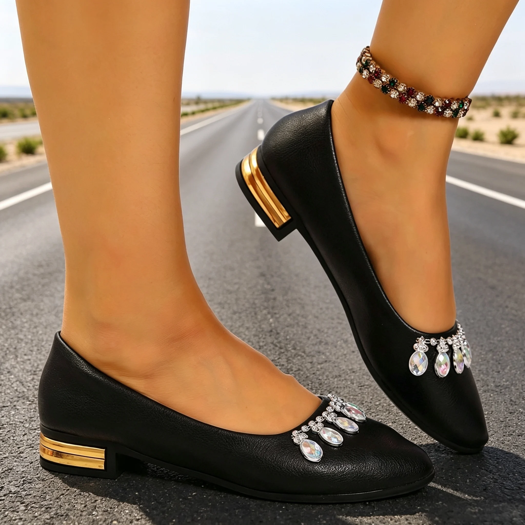 レディースフラットシューズ ポインテッドトゥ バレエシューズ - Women'S Shoes For Flat Feet のレビューと価格