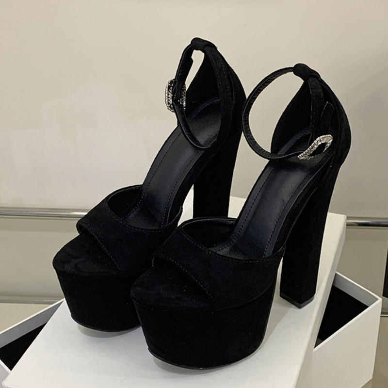 Liyke モデルショー セクシー エクストリーム ハイヒー - Peep Toe Heels のレビューと価格