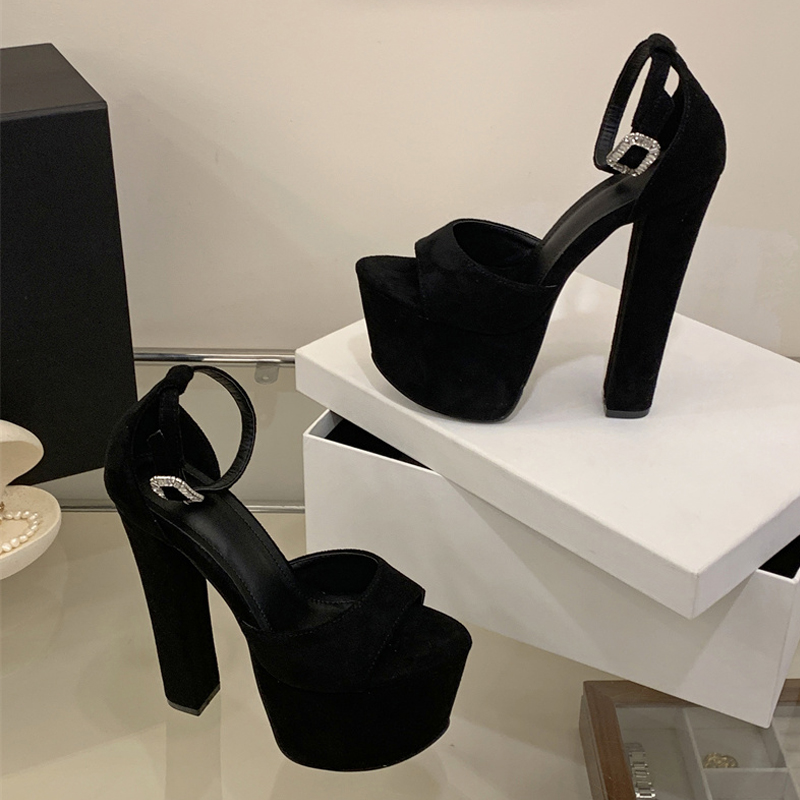 Liyke モデルショー セクシー エクストリーム ハイヒー - Peep Toe Heels のレビューと価格