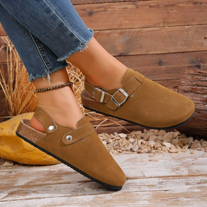 2026年クレスターレディーススエードレザーバックルミュール - Women'S Shoes With Arch Support のレビューと価格