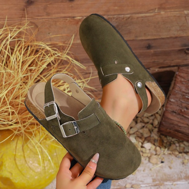 2026年クレスターレディーススエードレザーバックルミュール - Women'S Shoes With Arch Support のレビューと価格