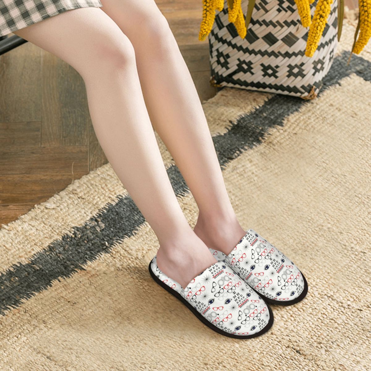 カスタム面白い眼鏡士/検眼医ソフトメモリーフォームハウススリ - Shoes Women Chart のレビューと価格
